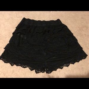 Black Lace Charlotte Russe Shorts